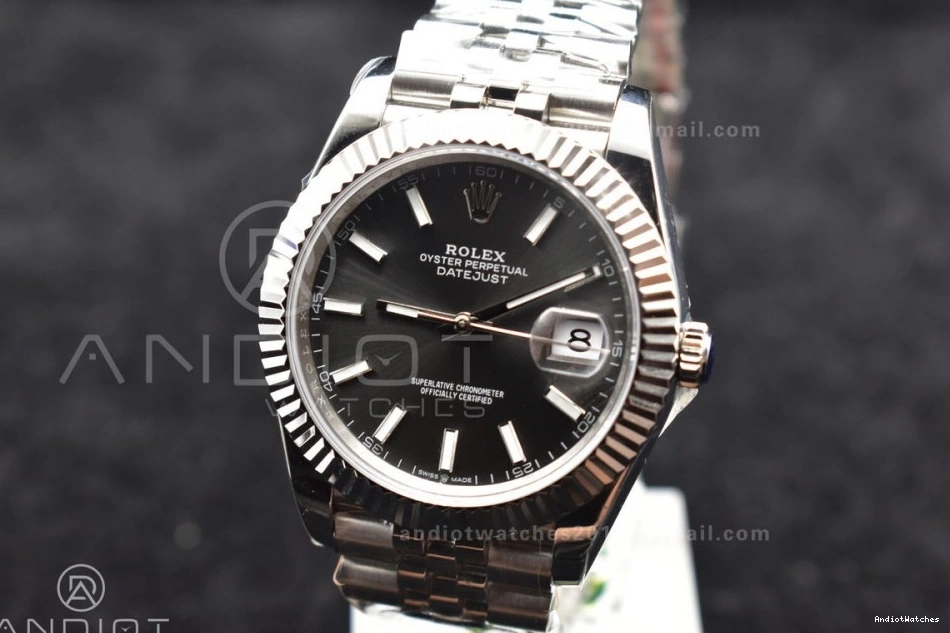DateJust Edition SA 126334 904L Casual Steel Dial 1:1 Bracelet Stick DIWF on 639 Grey Best 41 Jubilee 0110